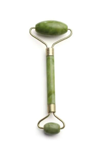 NEWSTORE HOME Yeşim Taşı Jade Roller Çift Taraflı Yüz Masaj Aleti