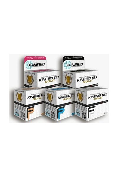 BLACK VİPER Kinesio Tex Gold Kinesio Tape Tex Gold Original Tape Athlete Muscle Pain Tape 5cm x 5m Blue Kinesio Gold