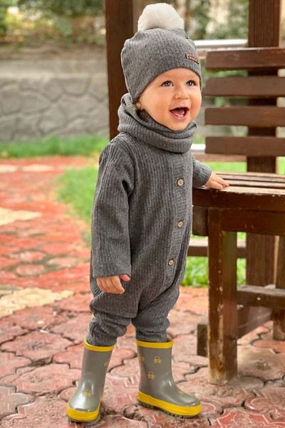 Ares Kids Fashion Wide Camisole Knitted Fabric Set of 3 Jumpsuit