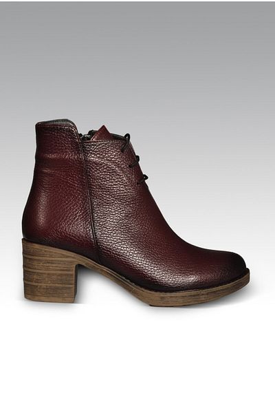 UGR Moscow Claret Red Genuine Leather Women's Boots