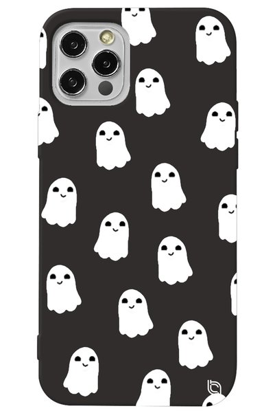 WANNA PROTECT iPhone 13 Pro Black Color Ghost Velvet Patterned Silicone Phone...