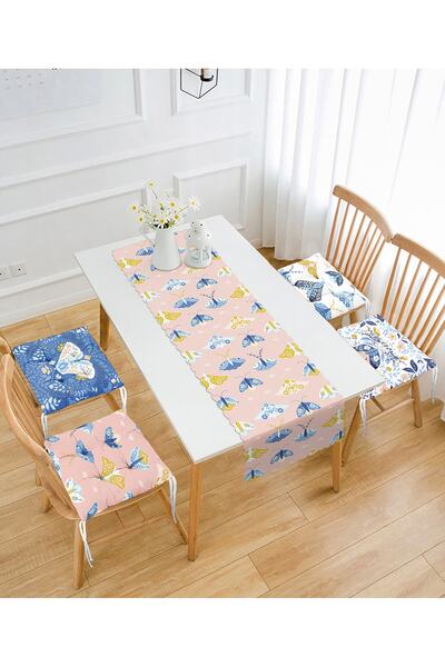 Realhomes Кольорові метелики, спеціально розроблені 4 м'які подушки для стіль...