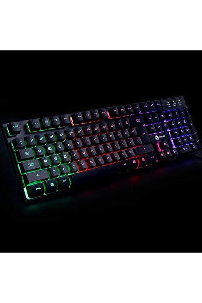 Else Rgb Aydınlatmalı Gaming Klavye Oyun Ofis Klavyesi Gökkuşağı Aydınlatmalı