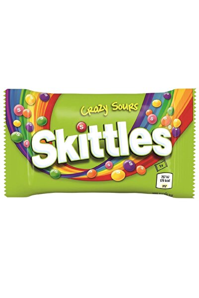 Skittles Fruit Sour Ekşili Meyveli Bonibon Draje Çikolata 38 Gr Meyve Aromalı Şekerleme Draje