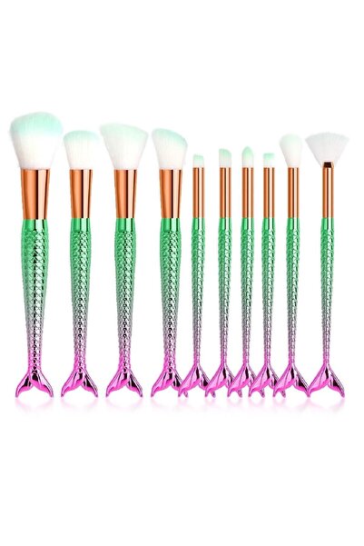 İzla 10 Lu Balık Makyaj Fırça Seti