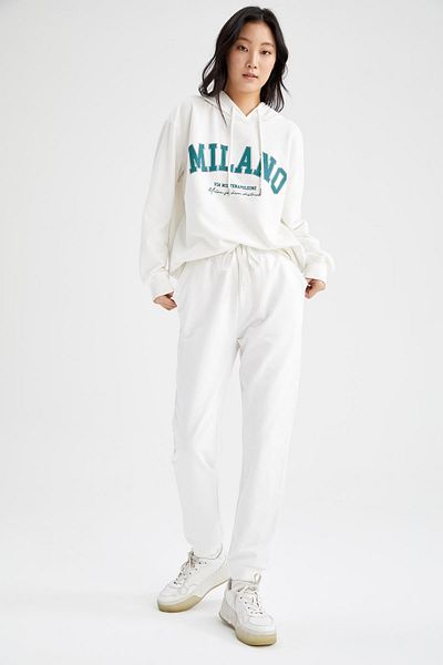 DeFacto Relax Fit Jogger αθλητική στο κάτω μέρος με τσέπη και δαντέλα στη μέση