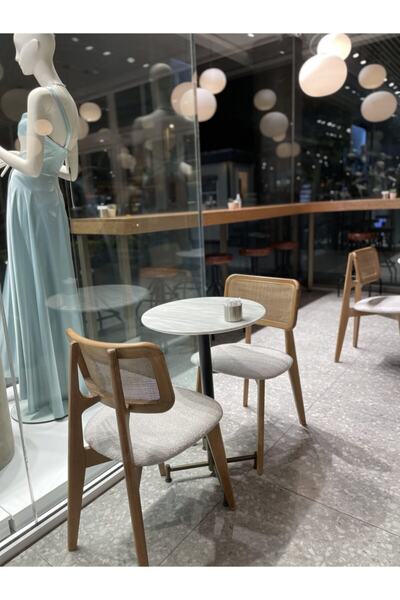 modelsa design Masif Ahşap Hazeranlı Original Yemek Sandalyesi Malayo