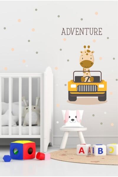 efekt reklam Girafă Aventurier Copil Cameră Bebeluş Tapet Autoadeziv Accesori...