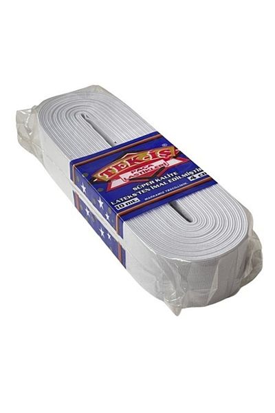 Tek-İş Rubber Hard Soft Laundry Johns Skirt Waist Leg Baby Elastic Flat Soft 4cm White 10m