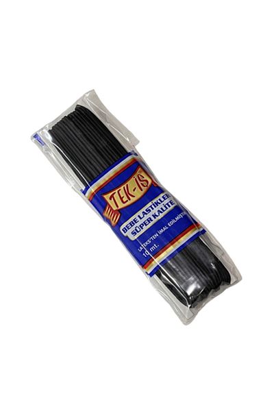 Tek-İş Rubber Hard Soft Laundry Johns Skirt Waist Leg Baby Elastic Baby Elastic Black 10m