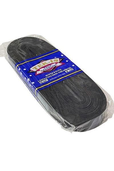 Tek-İş Rubber Hard Soft Laundry Johns Skirt Waist Leg Baby Elastic Flat Soft 2cm Black 10m