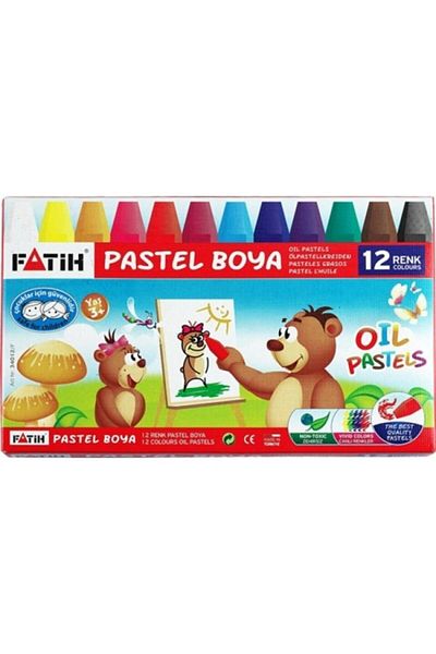 Fatih 12 Color Crayons