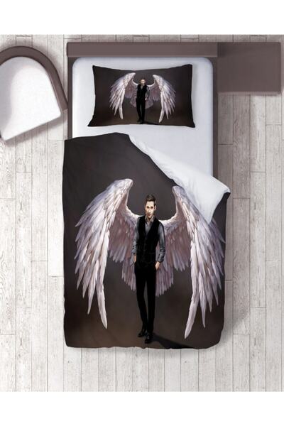 Vita Tekstil Σετ Παπλωματοθήκη μονής χωρίς σεντόνια με θέμα Vita Design Lucifer