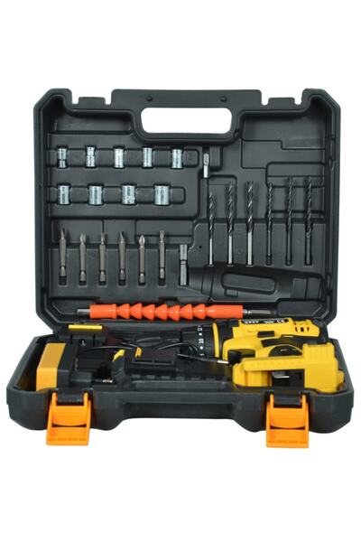 Mager Germany Technology Xr Darbeli 58 Wat 5 Ah Şarjlı Vidalama Matkap Ve Gator Soket + 24 Parça Set