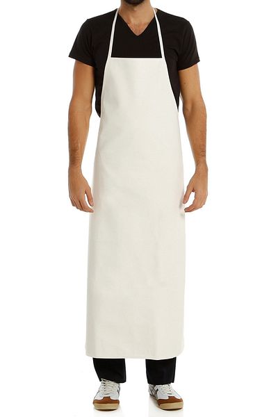 DrMia Pvc Dish Apron Pvc Kitchen Apron 1stQuality Lined Liquid Proof White Color