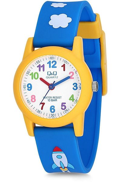 Q&Q Numbered Unisex Children's Patterned Silicone Watchband