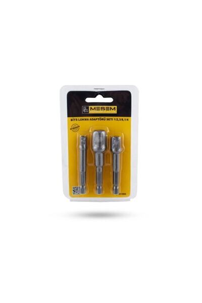 Mesem Tools Bits Lokma Adaptörü Seti 3 Parça 1/2 3/8 1/4