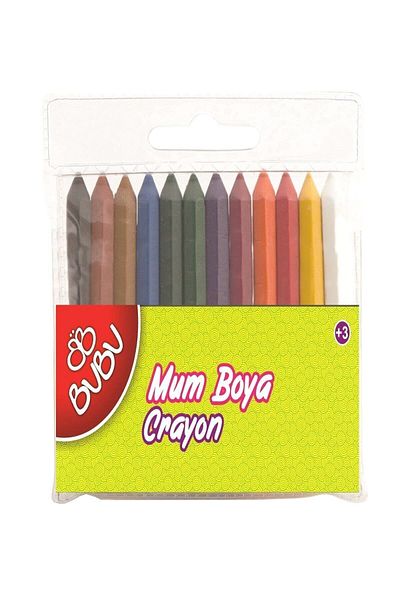 Bubu Bu-Bu Crayon Half Size Crayon 12 Colors BUBU00067
