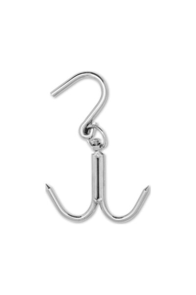 KURCH Paslanmaz Çelik 10 Mm Çift Kanca Kasap Et Asma Çengeli