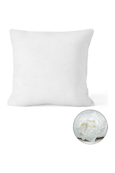 WHITE HOME 43X43 cm White Throw Pillow Inner Cushion - 2 Pieces
