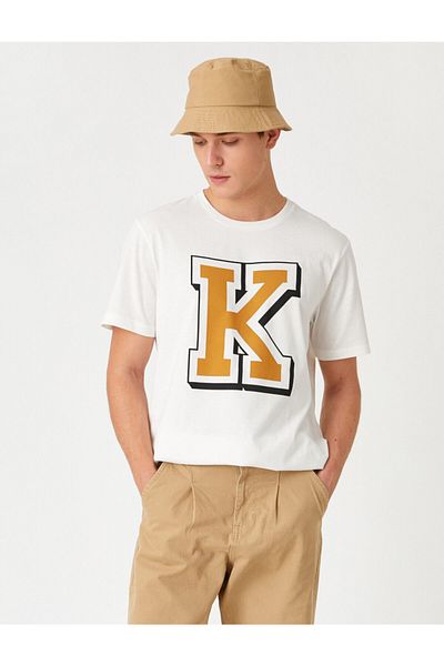 Koton Oversize Letter Printed T-Shirt