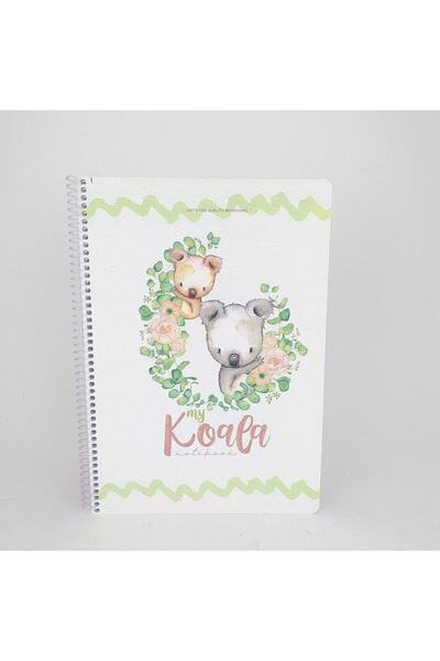 Gıpta Caiet Spral cu model Koala 80 Yp. În carouri