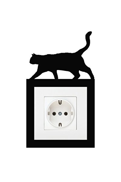 ALSHOP Prizlik Kedi Duvar Süsü Duvar Dekorasyonu 3 Mm Mdf 11x19