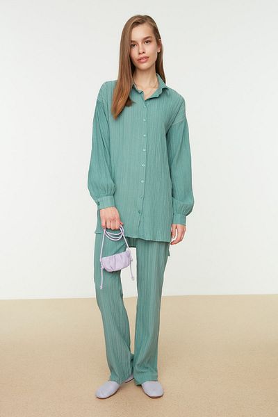 Trendyol Modest Zweiteiler - Grün - Regular Fit