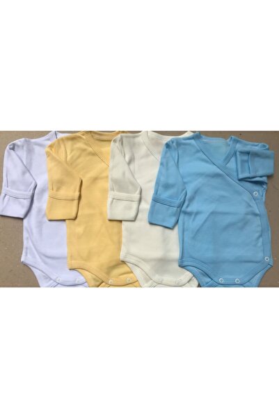 bebedino Long Sleeved Double Breasted Badi with Gloves and Snaps (PACK OF 4)