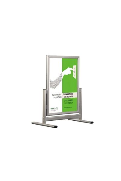 PROJENEON 50x70cm Double Two Sided Short Foot Aluminum Advertising Poster Board