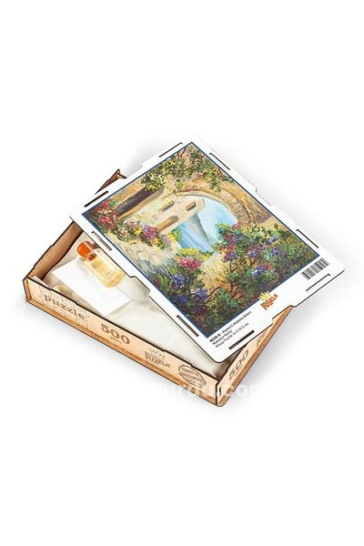 King Of Puzzle لغز منازل البحر الأبيض المتوسط بحزام 500 قطعة