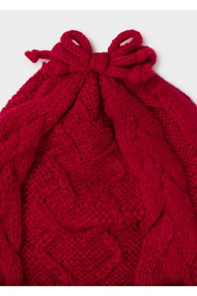 MAYORAL Baby Girl Scarf Beanie Gloves Gathered Knitwear Set L21k10106