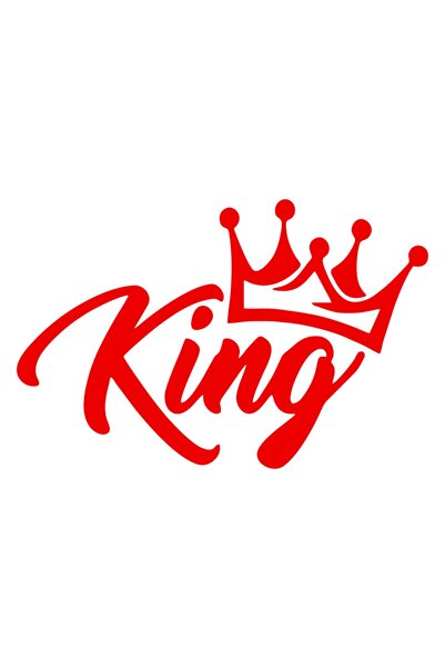 Quart Aksesuar ملصق King Crown King Auto مقاس 20 × 13 سم للزجاج الأمامي للسيا...