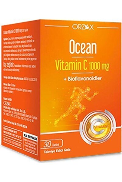 Ocaen C Vitamini Takviyesi Ocean Vitamin C 1000 Mg 30 Tablet
