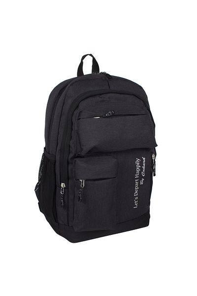 Bagacar Unisex μαύρο σακίδιο πλάτης 20101
