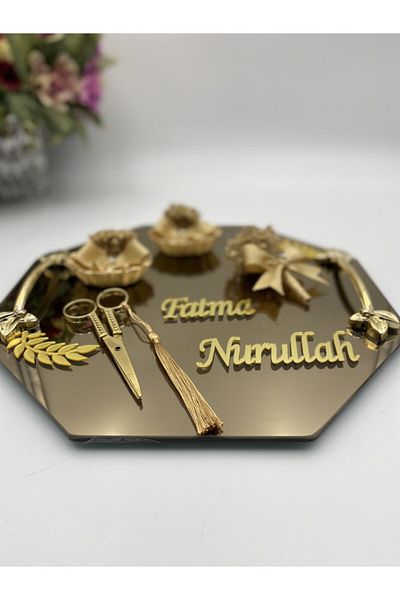 AŞİR Hexagon Promise Tray, Promise Tray Set, Promise Engagement Tray