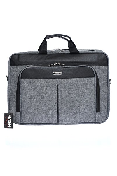 By Hakan Eye 3475 Лаптоп чанта с отделения за документи 17''-18'' Сива