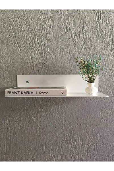 MERZANA 33 Cm Dekoratif Metal Raf, Metal Duvar Rafı