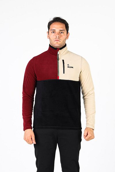 NJM SPORT WEAR Φούτερ Polar Slim Fet Half Zipper 3 χρωμάτων