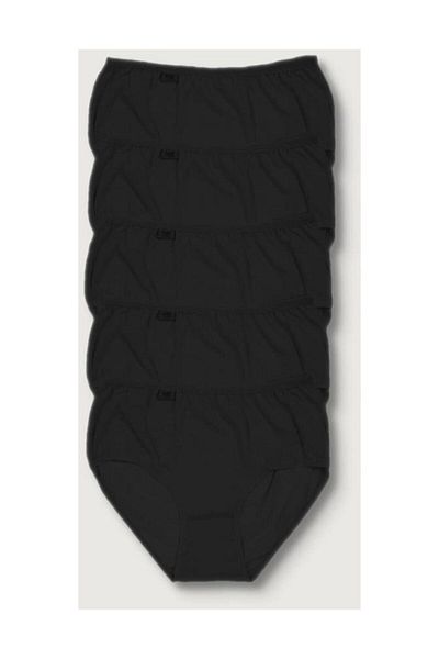 Momslab Pachet de 5 chiloți negri din Lycra Bato pentru femei Elf568t0924ccm5
