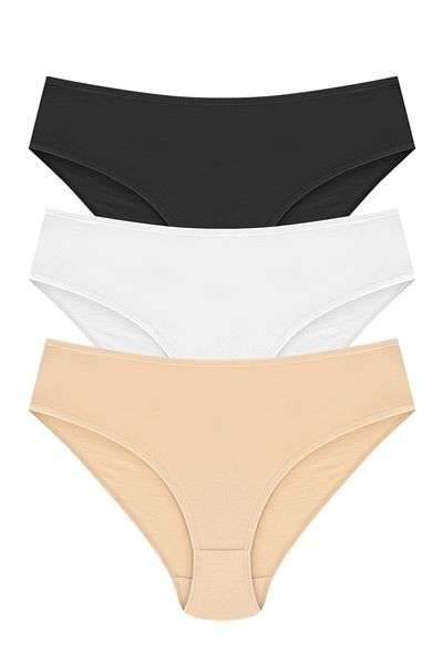 bonbonetti chocolate baby&kids Chiloți cu talie înaltă 100% bumbac 3 buc