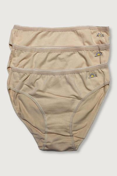 bonbonetti chocolate baby&kids Women's White 3-Pack Lycra Modal Panties