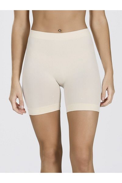 bejamonti Women's Seamless Shorts Leggings - Skin Color, 2029 Model