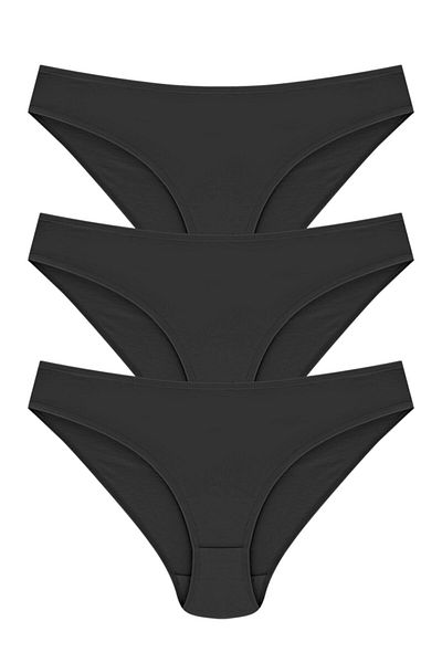 Momslab Daisy Bikini Panties - 100% Cotton, Pack of 3