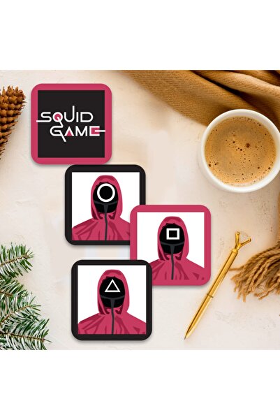 instababyrooms قاعدة أكواب القهوة الخشبية المطبوعة الرقمية من سلسلة المنزل موديل 031