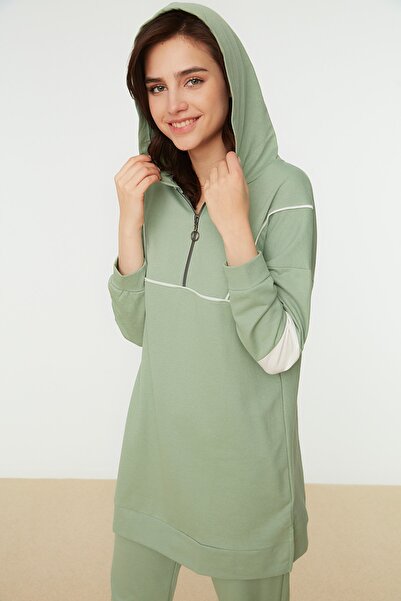 Trendyol Modest Sweatsuit Set - Green - Regular