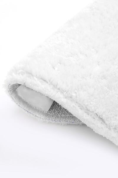 MBA White Ultra Soft Round Plush Carpet