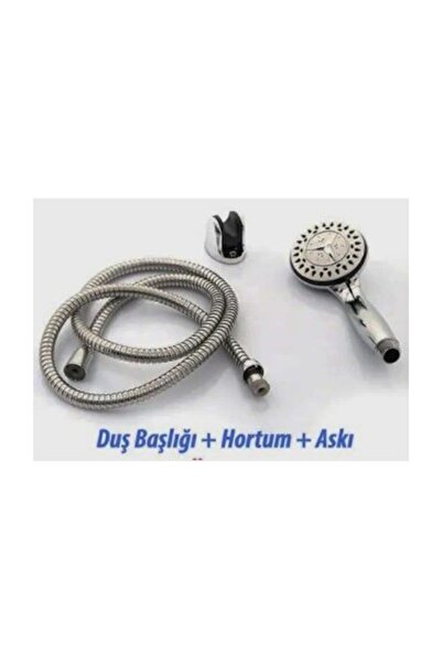 Baytec Fonksiyonlu Mafsallı Duş Seti Duş Başlığı Spiral Hortum Mafsal