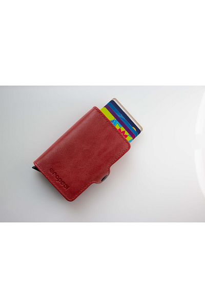 Wrapsol Mechanism Wallet Double Red Leather