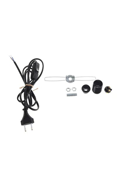 Alpha Tasarım Atölyesi Abajur Elektrik Aksamı Su Kabağı Ve El Yapımı Lambalar Için Uygun E14 Duylu